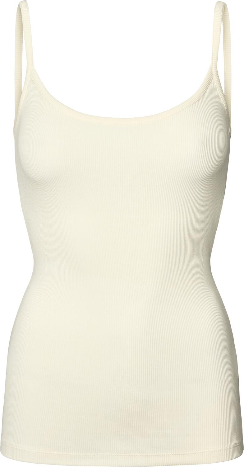 Cecilie Viscose Stretch top - Egret